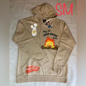 SM Studio Ghibli Howl's Moving Castle Calcifer Bacon Hoodie